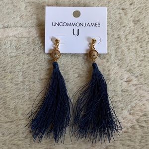 NWT - Uncommon James Strawberry Fields Jasper Tassel Earrings